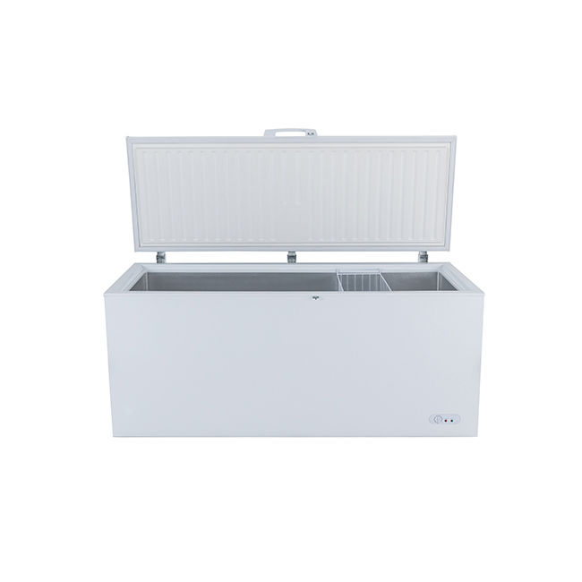 Compact Deep Chest Freezer with Removable Basket White