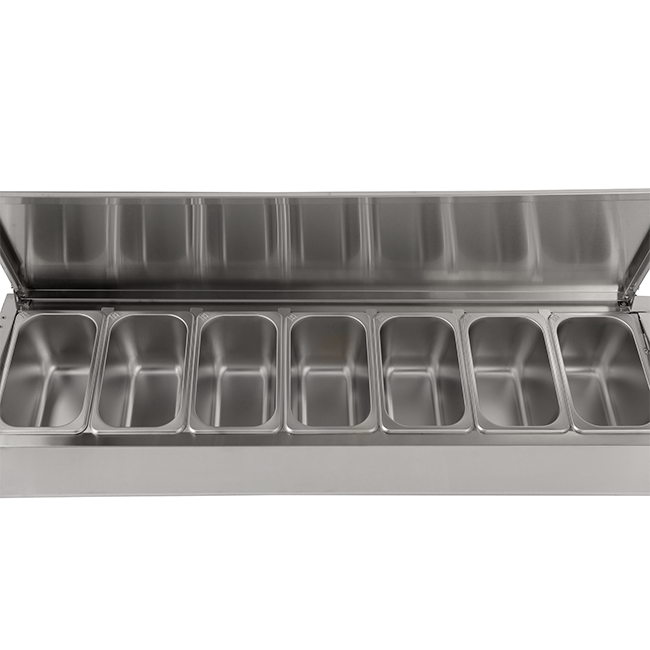 VRX Heavy Duty Stainless Steel Lid for Commercial Prep Counter