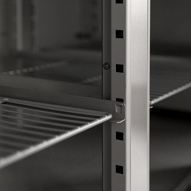 Commercial Pizza Prep Table Refrigerated Black Granite Top