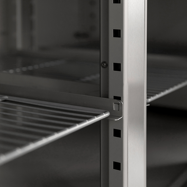 Commercial Pizza Prep Table Refrigerated Black Granite Top