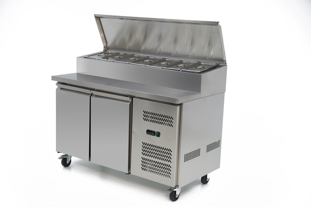 SH2000/800 Commercial Sandwich Prep Table with Refrigerator Stainless Steel