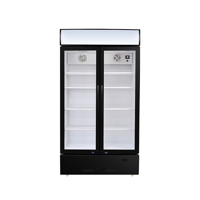 LC-600 Illuminated Display Cabinet - Dual-Glass Door Merchandiser with Stable Cooling