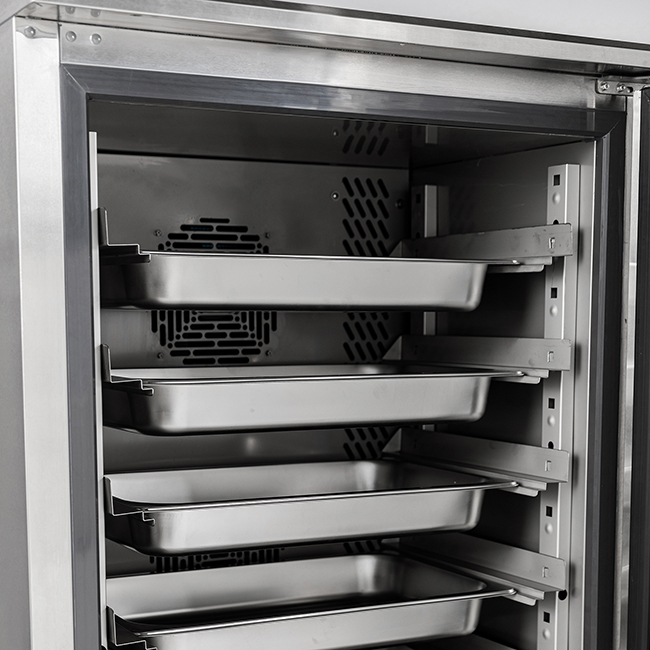CE Certification 10GN trays Blast Chiller with fan-cooling