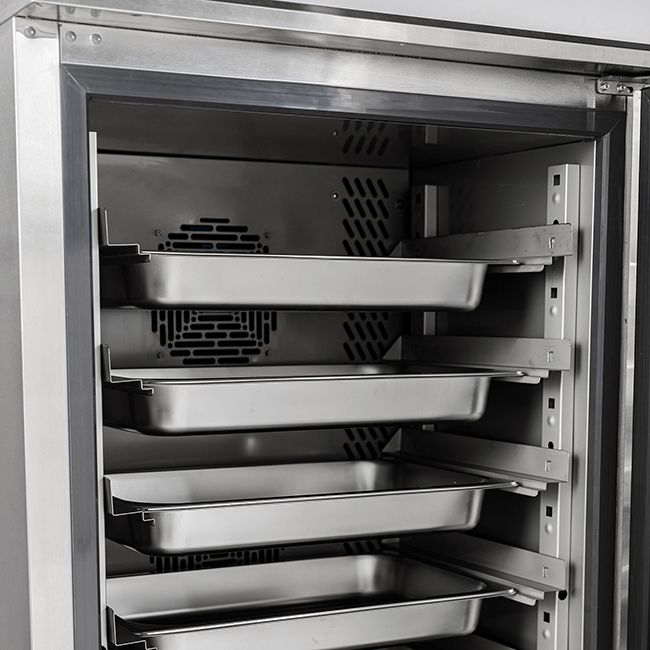 CE Certification 10GN trays Blast Chiller with fan-cooling