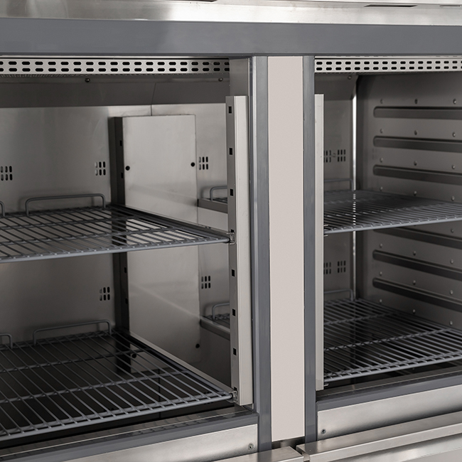 Commercial Stainless Steel with Drawers Upright Refrigerator Freezer