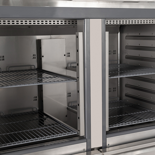 Commercial Stainless Steel with Drawers Upright Refrigerator Freezer