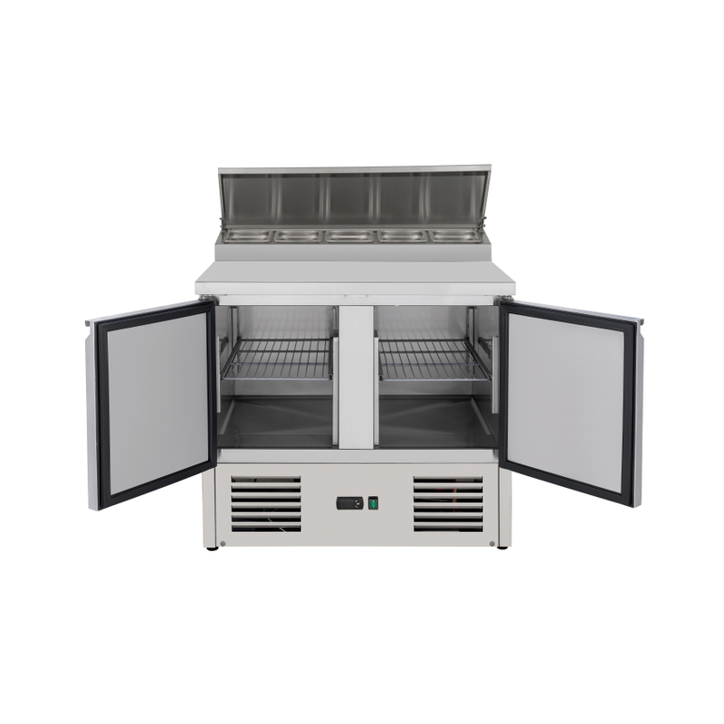  Stainless Steel PS-200 Refrigerated Saladette Counter-240L Capacity