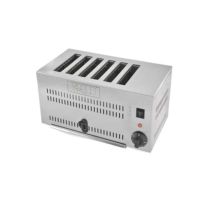 6-Slice Commercial Toaster Heavy Duty Stainless Steel