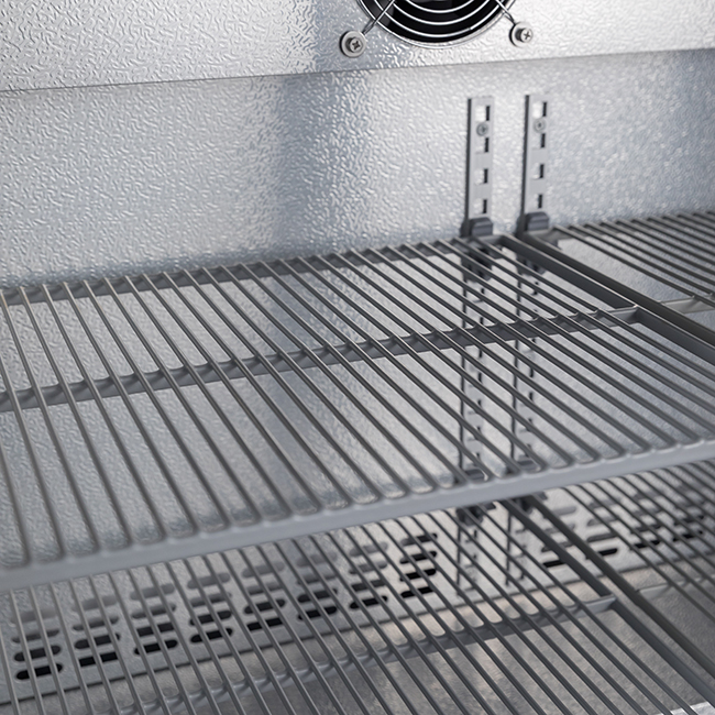 Glass Sliding Door Back Bar Cooler Fan Assisted Cooling