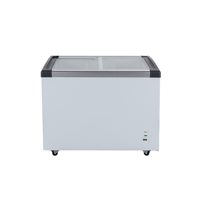 Sliding Transparent Lid Commercial Deep Chest Freezer