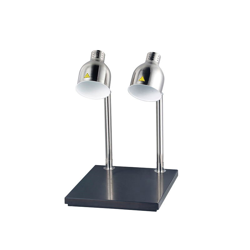 Single Double Head Commercial Food Warming Lamp Stainless Steel Buffet Lamp