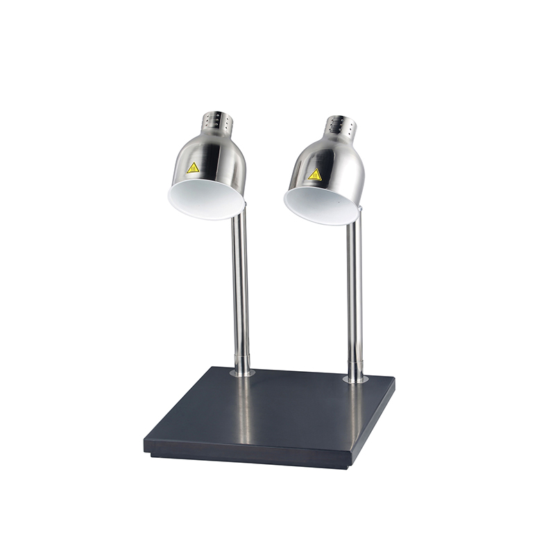Single Double Head Commercial Food Warming Lamp Stainless Steel Buffet Lamp