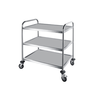 European Style 3 Tiers Dinning Cart with Wheels for Restaurant
