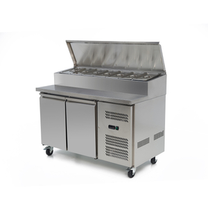 SH2000/800 Commercial Sandwich Prep Table with Refrigerator Stainless Steel