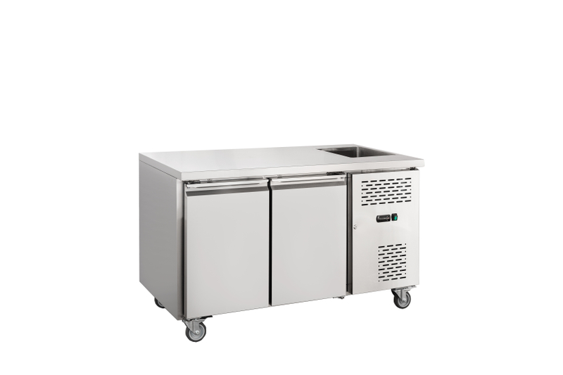 GN2100TN-S Ventilated GN Counter with Integrated Sink