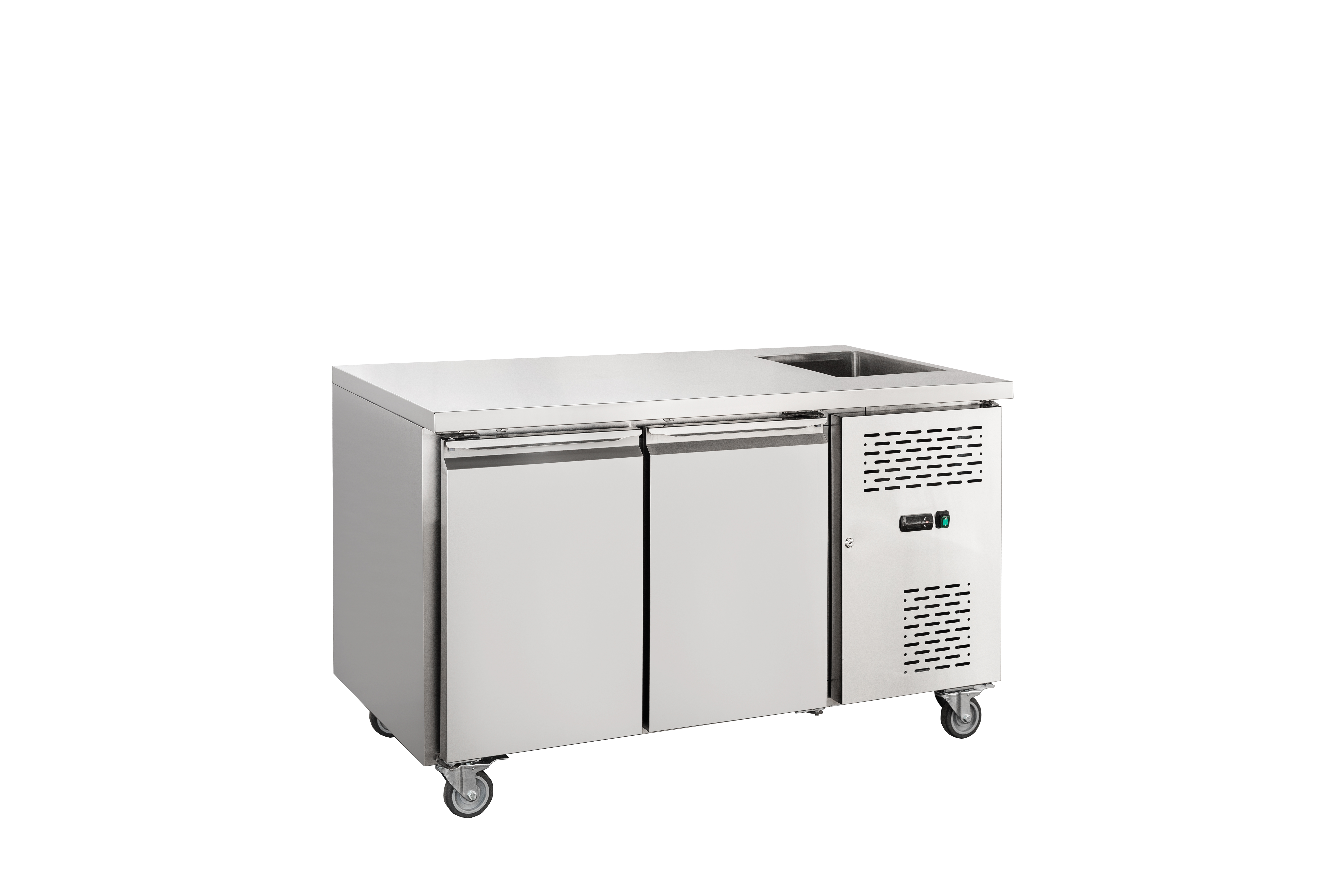 GN2100TN-S Ventilated GN Counter with Integrated Sink