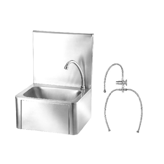 Stainless Steel Knee Opera Ted Hand Washbasin for Restaurant