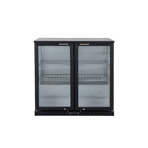 Display Backbar Fridge - 208L Capacity with Self-Closing Glass Door