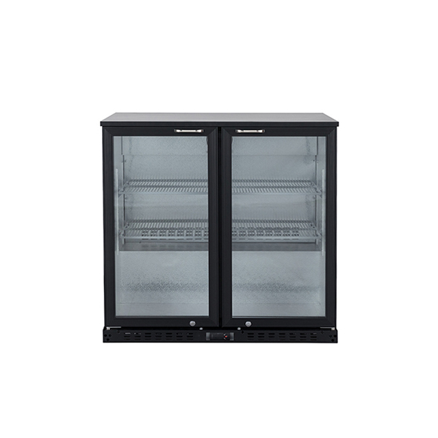 Display Backbar Fridge - 208L Capacity with Self-Closing Glass Door