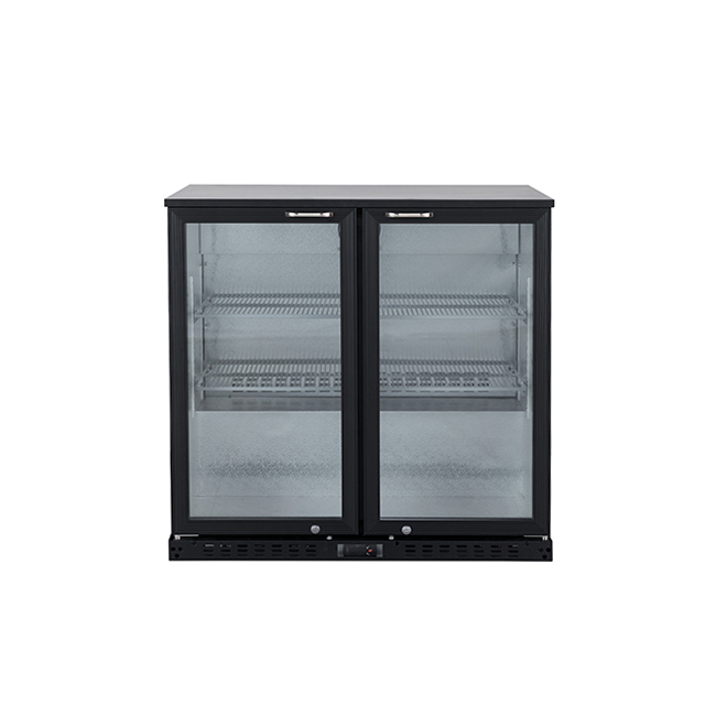 Display Backbar Fridge - 208L Capacity with Self-Closing Glass Door