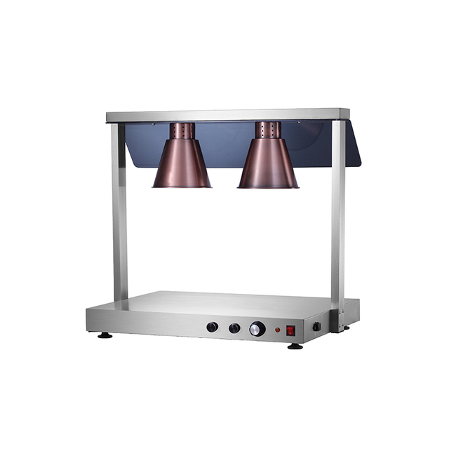 3-Head Commercial Food Warming Lamp with Stainless Steel Base Buffet Catering Heat Lamp