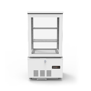 Three-layer commercial display four-sided glass beverage display showcase