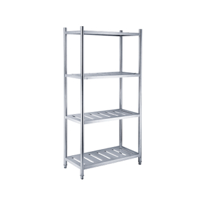 Stainless Steel Plate Storage Rack for Commercial Kitchen