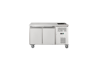 GN2100TN-S Ventilated GN Counter with Integrated Sink