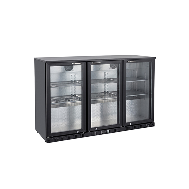 Hinged Glass Door Cooler Automatic Defrost Bar Fridge