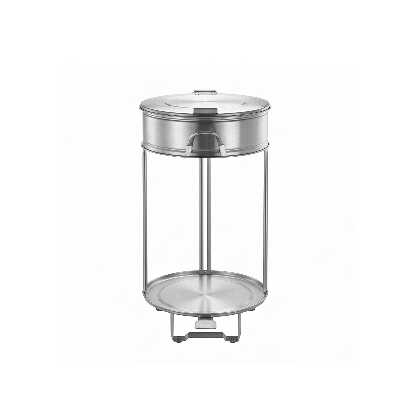 Stainless Steel Commercial Pedal Bin with Stand and Wheels