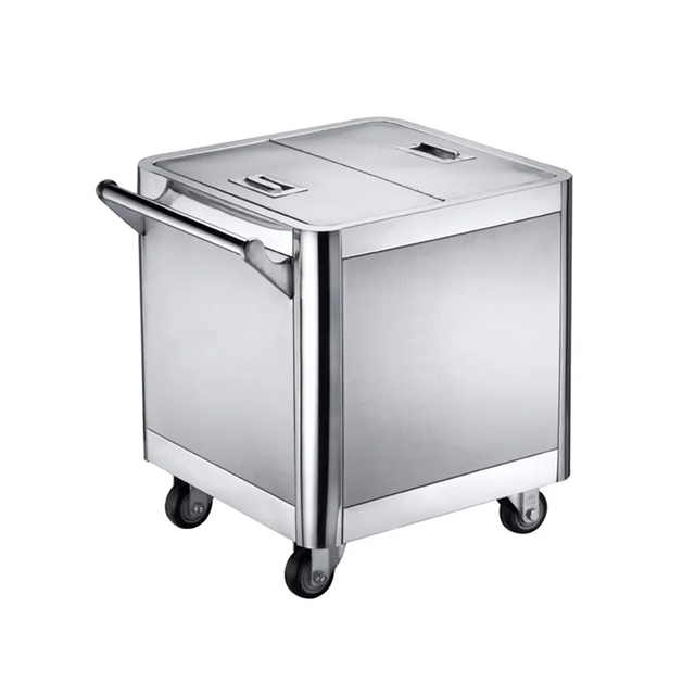 Capacity 50kg Stainless Steel Flour Cart for Commercial Kitchen