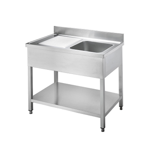 Commercial Single Basin Stainless Steel Sinks for Restaurant