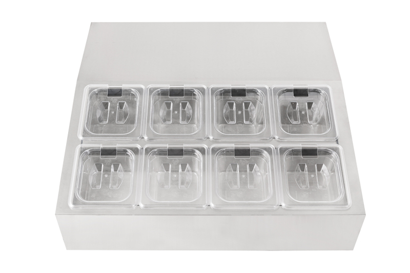 Commercial Refrigerated Topping Unit for American Style Pans