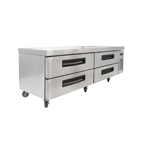 72'' Inch Commercial Chef Base Refrigerator Storage Cabinet