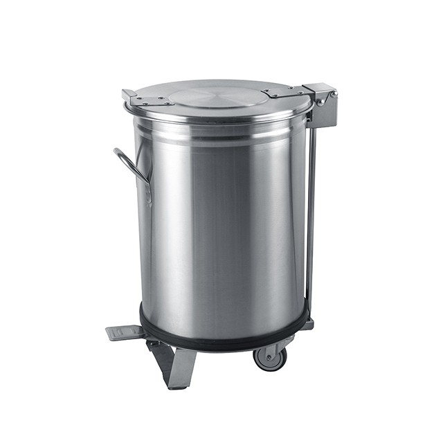 Cylinder Stainless Steel Garbage Bin