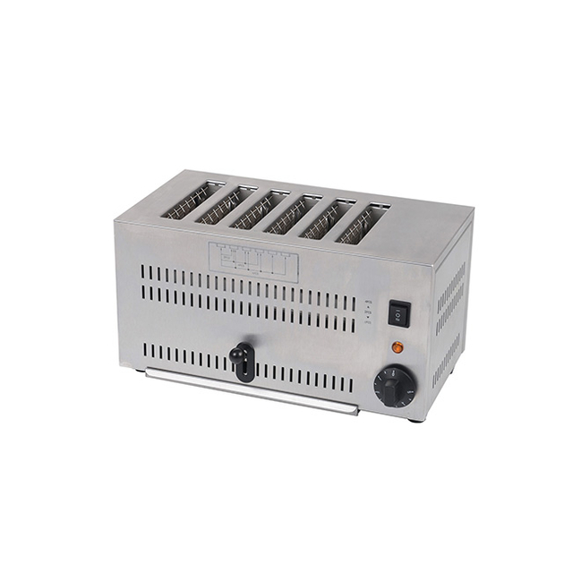 6-Slice Commercial Toaster Heavy Duty Stainless Steel