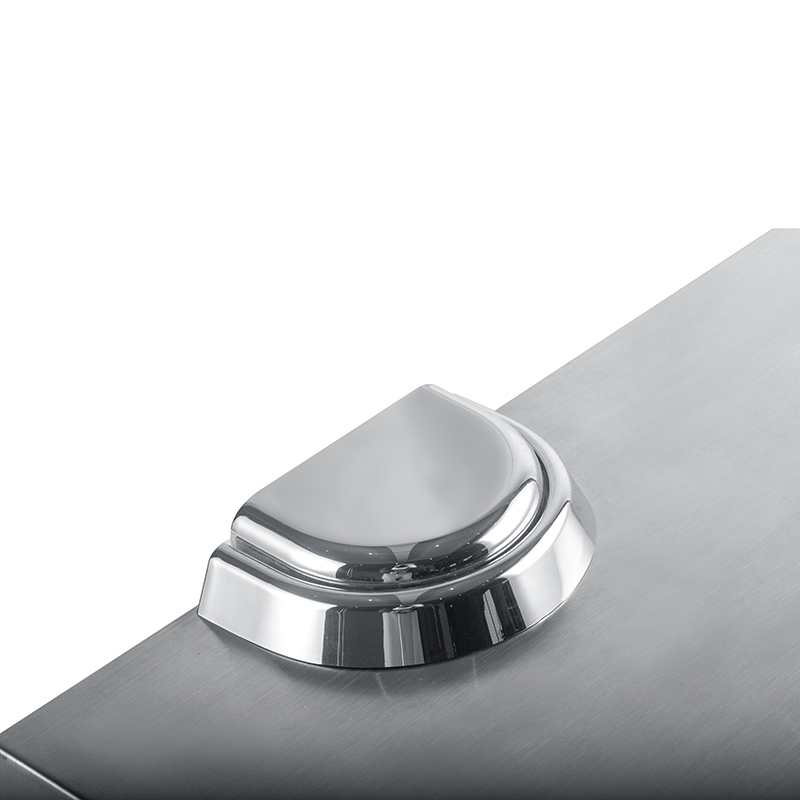 Commercial Push Down Stainless Steel Washbasin with Faucet