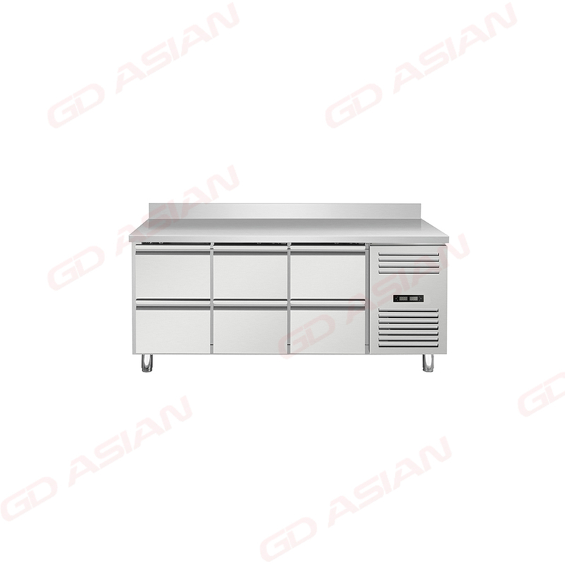 Double Temperature 700mm Depth Refrigerated Counter
