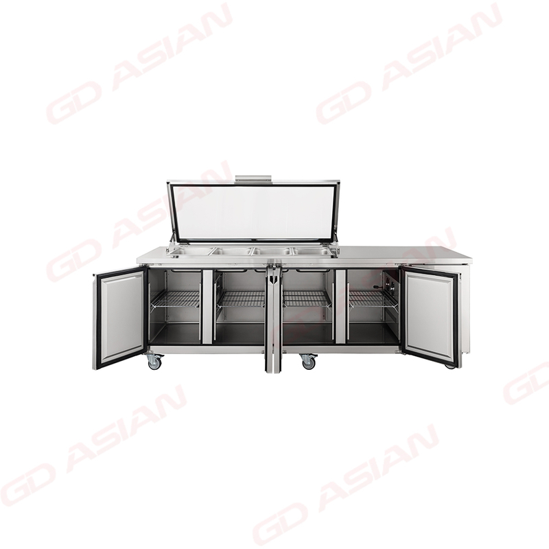 2500mm GN Pan Compatibility Preparation Tables for Efficiency