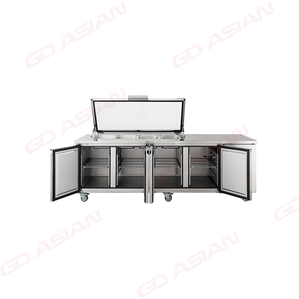 2500mm GN Pan Compatibility Preparation Tables for Efficiency