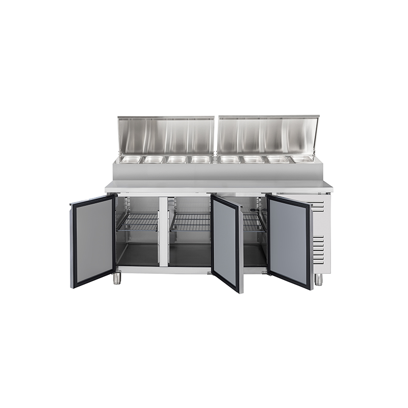 SH2000/800 Commercial Sandwich Prep Table with Refrigerator Stainless Steel