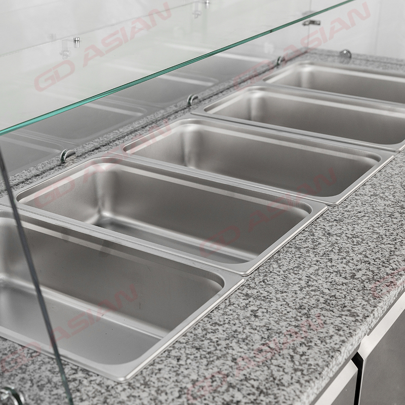 Energy-Efficient Marble Worktop Line Preparation Table for Easy Cleaning