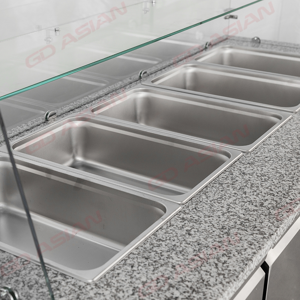Energy-Efficient Marble Worktop Line Preparation Table for Easy Cleaning