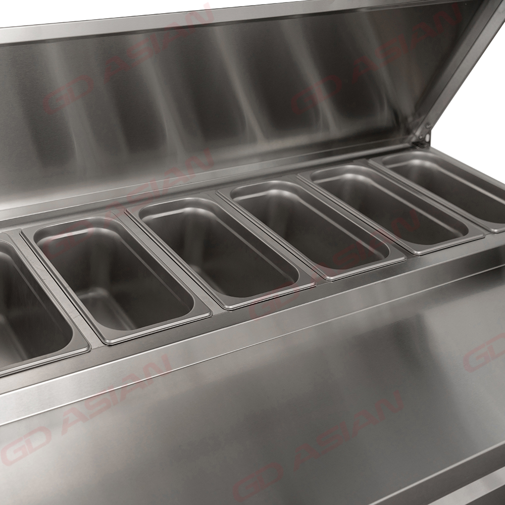 Saladette 700 (GN 1/1) Refrigerated Prep Table with Lid