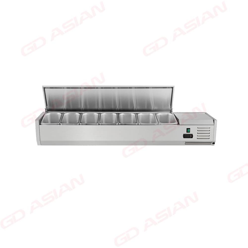 VRX1500/330S Countertop Salad Prep Table Stainless Steel Lid