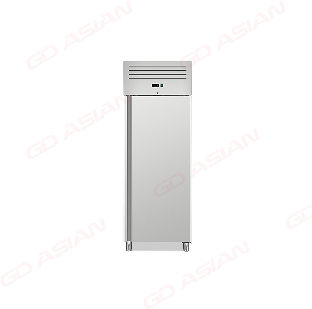 European 550L Upright Cabinet with Integrated Stamped Liner