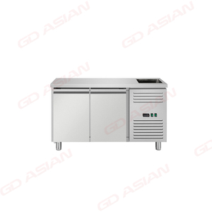 GN2100TN-S Ventilated GN Counter with Integrated Sink