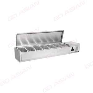 VRX1500/330S Countertop Salad Prep Table Stainless Steel Lid