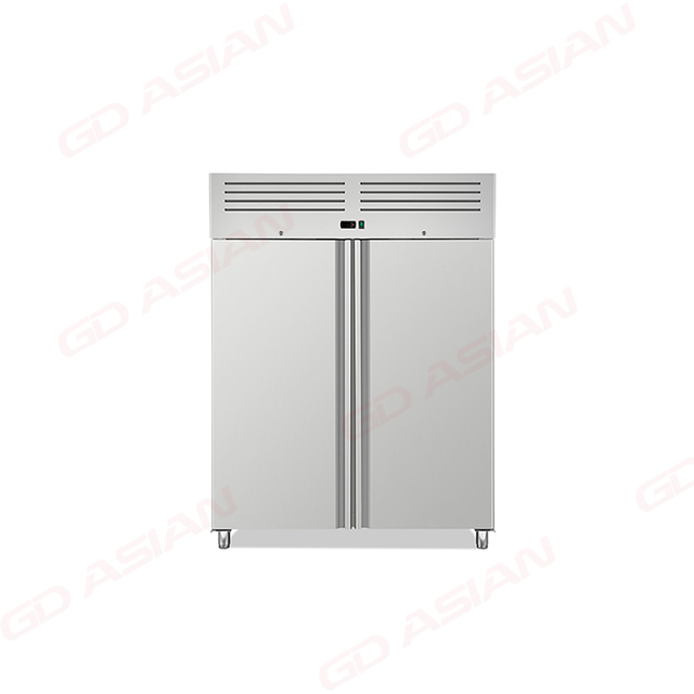 Double Glass Door Upright Freezer with CE Certificate