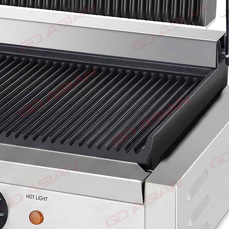 Commercial Kitchen Electric Cast Iron Contact Grill